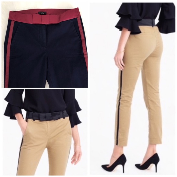 J. Crew Pants - J. Crew Cameron Tuxedo Stripe Pants Blue Size 6